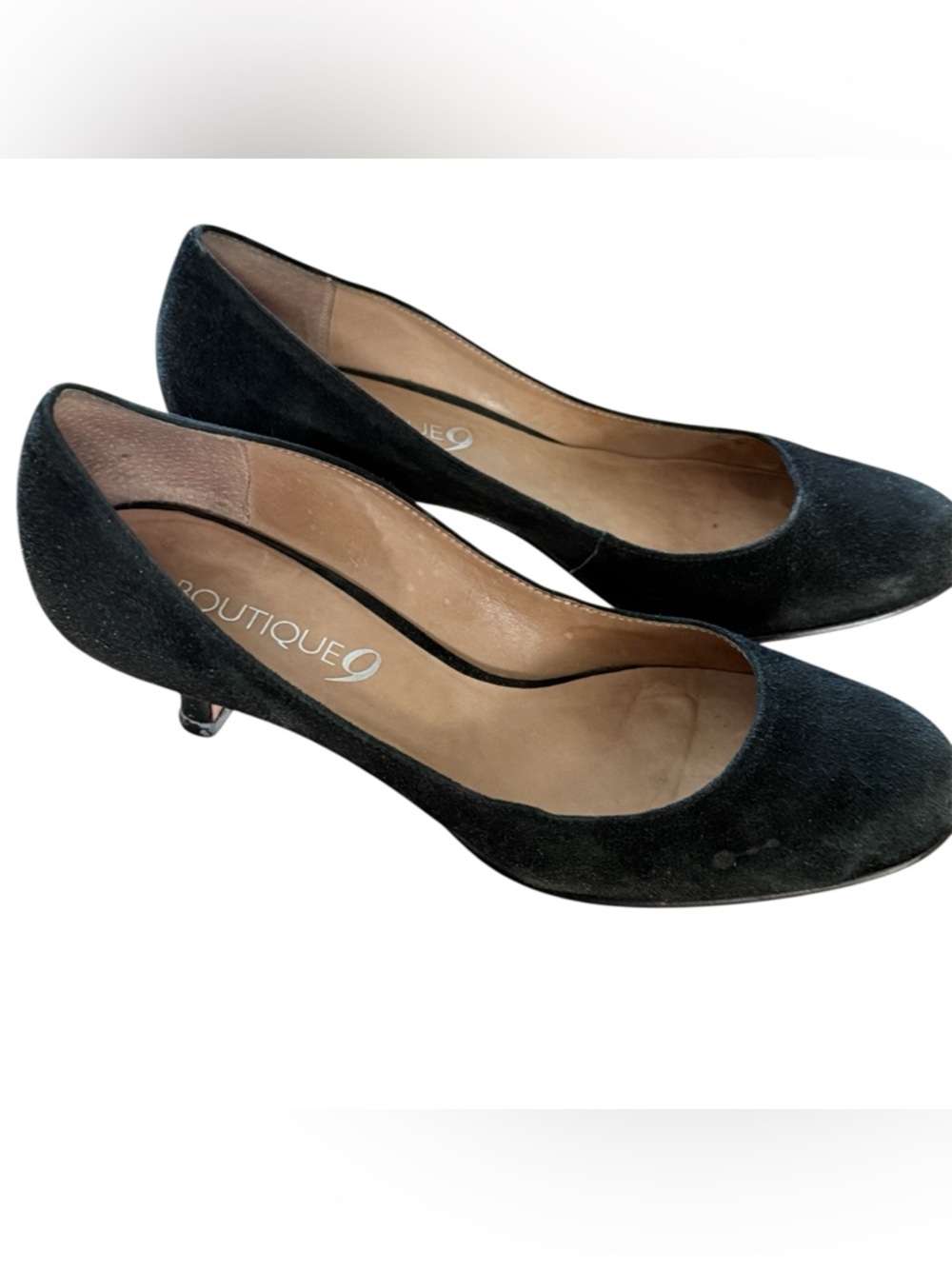 Boutique 9 Black Suede Kitten Heels